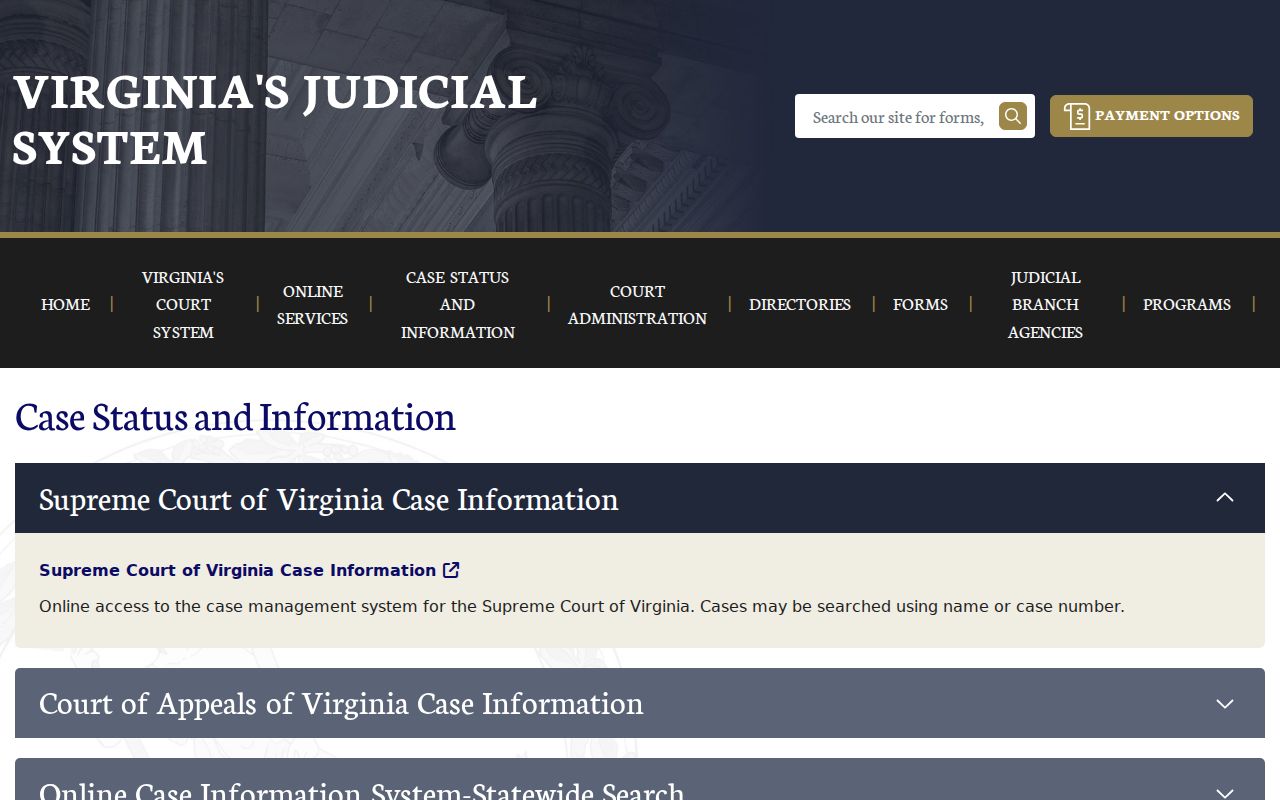 Henrico County residents directory Virginia court case information portal