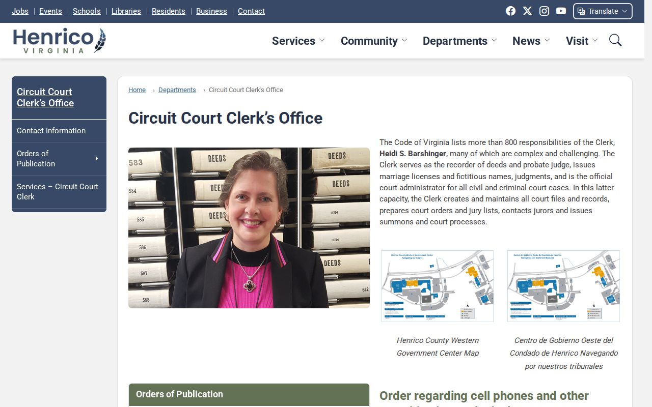 Henrico County previous residents research through the Circuit Court Clerk Record Room